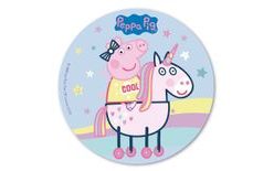 Jedlý papír prasátko Pepa a jednorožec 20 cm