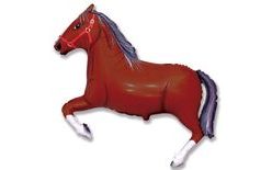 Dark Brown Horse Foil Balloon 107 cm