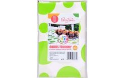 Green Polka Dot Plastic Tablecloth - 100 x 130 cm