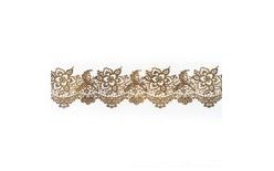 Cukrová krajka – zlatá - šířka 6 cm