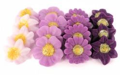 Modellezett virágok 5 – lila (DecorHmota)