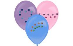 Balónky a diamantové nálepky 3 ks 27,5 cm