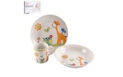 Detská porcelánová jedálenská sada ŽIRAFA 3 ks