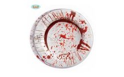 Papierové taniere Halloween 8ks, 23 cm