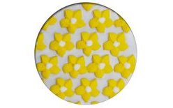 Sugar decoration - Dahlias 28 pc. yellow