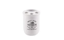 Ceramic Toothbrush and Toothpaste Holder SWEET HOME