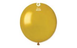 Balónek latexový 48 cm – Metalický zlatý, 1 KS