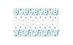 Blue Polka Dot Tablecloth for 1st Birthday - 54 x 84 inches