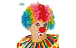 Kudrnatá farebná AFRO paruka - klaun