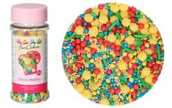 Élénk színű étkezési cukor díszítés Circus - 65 g