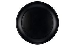 Black Plastic Plate - New Year's Eve - 21 cm - 1 piece