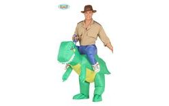 Nafukovací kostým - oblek - Dinosaurus - veľkosť L 52-54