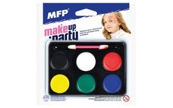 MakeUp Party arcfesték készlet ecsettel - 6 db