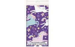 Unicorn Plastic Tablecloth - 1.37 m x 2.13 m