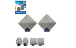 Self-adhesive Stainless Steel Hooks - Set of 2