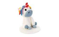 Sugar unicorn figurine white