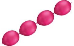 Balloons chain fuchsia