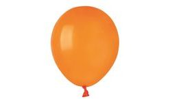 MINI latex léggömbök - 13 cm - Narancssárga - 1 db
