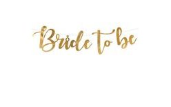 " Bride to be " Garland in Gold 80 x 19 cm - Bachelorette Party