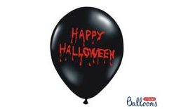 Silné balóny 30 cm PASTEL - Happy Halloween čierna - 1 ks