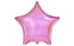 Fólia léggömb 45 cm Csillag fényes rózsaszín