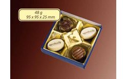 Promotional Chocolate Gift Box (4 pcs) – 48 g with your design/logo – from 150 pcs
