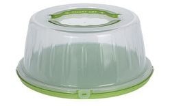 Food box with lid portable green - 33 cm