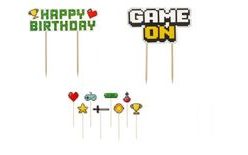 Sada Minecraft - zápichy do dortu - Pixel - 10 ks