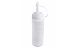 Plastic bottle with measure for sauces and toppings - 125 ml