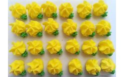 Cukrové ozdoby – kvety na platíčku 29 (24 ks)