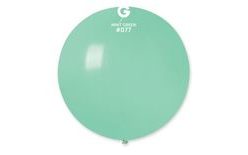Balón latex 80 cm - zelený mätový 1 ks