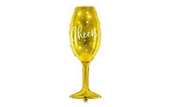 Foil balloon Champagne glass - champagne "Cheers" 28x80 cm