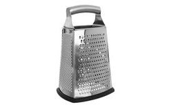 Stainless Steel and Rubber 4-Sided Grater