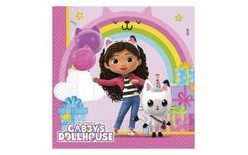 Papírové ubrousky Gábinin kouzelný domeček - Gabby's Dollhouse - 33x33 cm - 20 ks