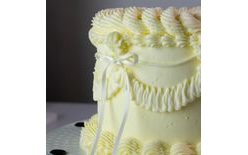 Ozdoby na dort mašle – bílé 8 ks