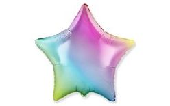 45 cm foil balloon star rainbow