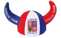 Klobouk s rohy - fanoušek ČR - Czech Republic - unisex