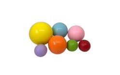 Farebné čokoládové gule