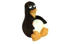 Penguin Pingu - mazipan cake topper