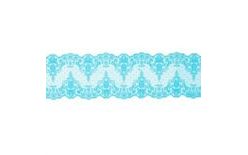 Cukrová krajka – modrá - šířka 6 cm