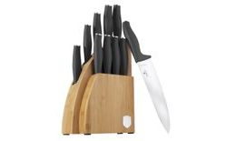 BERLINGERHAUS Sada nožů se stojanem BAMBOO 10 ks Antracit Collection BH-2758