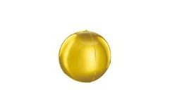 Balón foliový kulatý zlatý 3D 62 cm