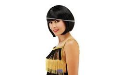 Black mikado wig