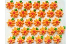 Cukrové ozdoby – kvety na platíčku 1 (30 ks)