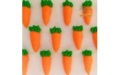 Cukrové dekorácie mrkvičky