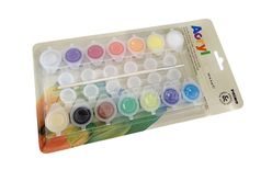 Set of 14 acrylic crayons + brush as a gift