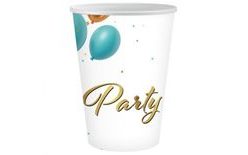 Papírové kelímky PÁRTY - narozeniny - 250 ml - 6 ks