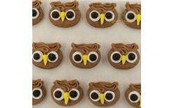 Cukrové dekorace sovičky