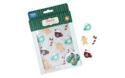 Edible Christmas Sugar Decorations - Festive Joy (Pack of 12)
