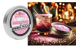 Ružový cukor na okraje koktailov - Pink Pearl Cocktail Rimming Sugar - 113 g